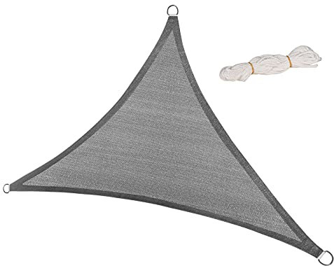 Laneetal Vela Ombreggiante Impermeabile, Telo Parasole in HDPE Anti UV 95% Protezione Tenda da Sole per Esterno, Tenda Parasole Rettangolare,Quadrato per Giardino, Balcone, Piscina