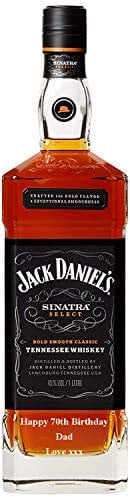 Personalised Jack Daniel's Sinatra Select, American Whiskey Gift for Men, Customised Engraved Whisky Bottle, Tennessee Whiskey with Custom Engraving, Gift Ideas for Birthday, Xmas, Anniversary