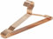 Amber Home 10 Stück 43cm Roségold Eisen Kleiderbügel, Metall Rotgold Kleiderbügel aus mit Rutschfester Nut für Anzug T-Shirt Hemd Jacke Kleid Hose, Robust und Haltbar