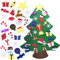 Arbol de Navidad Fieltro, 3.35Ft Árbol de Navidad de Fieltro con 26 piezas de Adornos Extraíble, Árboles de Navidad de Fieltro para Bricolaje, Decoración De Navidad para Paredes y Puertas del Hogar