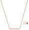 Purelei® Kaula Hao Halskette & Ohrringe Set (Silber & Rosegold) (Rosegold)