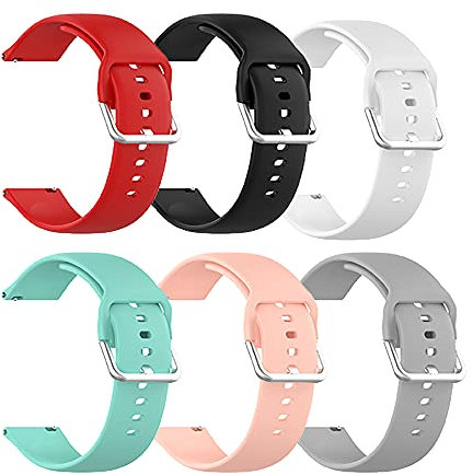 RuenTech Cinturino di ricambio compatibile con Umidigi Uwatch5/Uwatch 2S/Uwatch 3S/Uwatch 2 per Umidigi Urun/Urun S smartwatch Cinturino di ricambio in silicone accessorio, Größe L