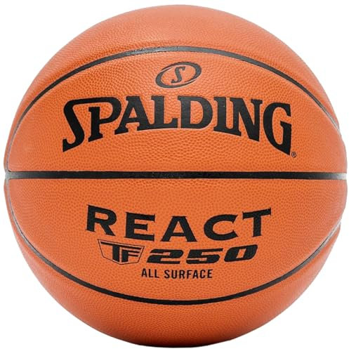 Spalding React TF-250 Ball 76803Z, Unisex basketballs, orange, 5 EU