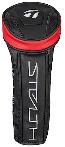 TaylorMade Copritesta per mazza da golf, in legno da fairway, colore nero/rosso