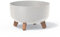 Macetero color blanco roto,sin depósito , colección GRACIA de 28,5 x 28,5 x 17,7 cm, capacidad de 6,8 L.