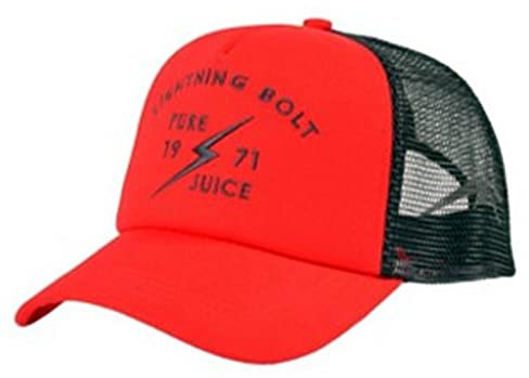 Lightning Bolt Trucker Cap mit dem Namen 1971 Juice in der Farbe Rot R02 Formula ONE