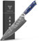 SANMUZUO Kochmesser - 20cm - Xuan Serie - VG10 Damaskus Stahl Küchenmesser - Harzgriff(Saphirblau)