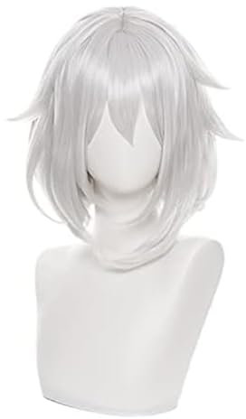 Anime Cosplay Perücke, Genshin Impact Perücke, mit Kostenloser Perückenkappe, für Halloween, Party, Karneval, Nachtleben, Konzerte, Hochzeiten (Paimon)