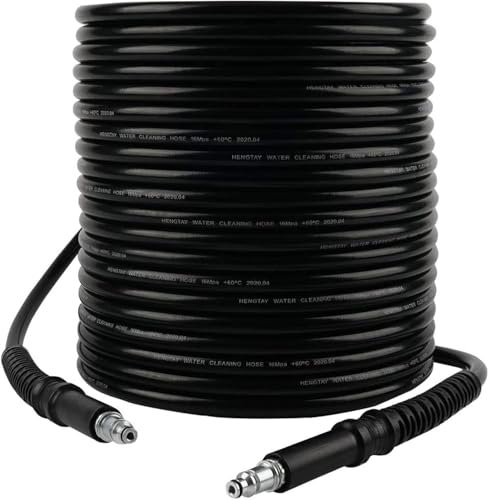 YUET 10M High Pressure Washer Replacement Hose for Bosch AQT Series Washers Domestic Bosch Aquatak, Click Type Plug Quick Connect SDS Fittings, Accessories Extension Water Clean Pipe (10)