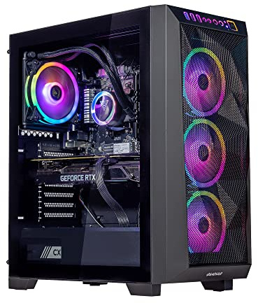 Velztorm Pilum Gaming Desktop PC (AMD Ryzen 7-5700X 8-Core, GeForce RTX 3070, 64GB RAM, 1TB PCIe SSD + 2TB HDD (3.5), HDMI, Display Port, Win 11 Home)