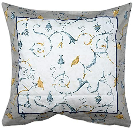 Bassetti OPLONTIS Kissenhülle zu Tischwäsche aus 100% Baumwolle, Panama-Gewebe in der Farbe Blau B3, Maße: 60x60 cm - 9322748