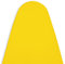 Encasa XO Housse Table à Repasser avec Feutre épaisseur 4 mm - Jaune - Plain Couleurs Cotton, Elastic (Convient à la Norme Large Boards of 125x39 cm) Réfléchissant à la Chaleur
