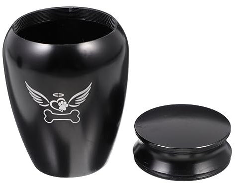 Warmhm Edelstahl-urne Für Tierhaare Und Knochenasche Tierknochenasche-Box Tierasche-sarg Mit Abschraubbarem Deckel Robust Und Langlebig Geeignet Zur Aufbewahrung Von Haustierasche
