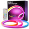 Nomiou Neon LED Strip 5m, RGBIC LED Streifen mit App-Steuerung, DIY-Farbwechsel Lichtband, Musik Sync, Neon Lichtband für Wohnzimmer, Schlafzimmer, Wand Deko