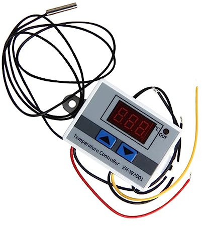 OSALADI Programmierbarer Digitaler Thermostat 220v 1500w mit LCD Display für Heizung und Kühlung Geeignet für Zentrale Klimaanlagen Ventilatorkonvektoren in Weiß aus Kunststoff und Metall