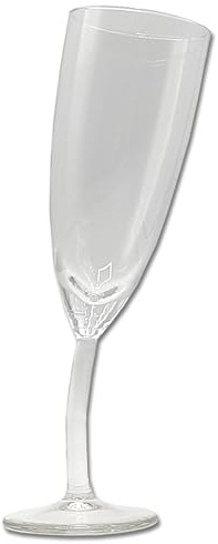 Bombo Flûte en verre Calice tordu neutre - 210 ml