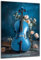 DARO Design - Wand-Bild auf 6mm HDF 84x56 cm Musik blaue Geige - Wand-Deko Bilder Geschenk