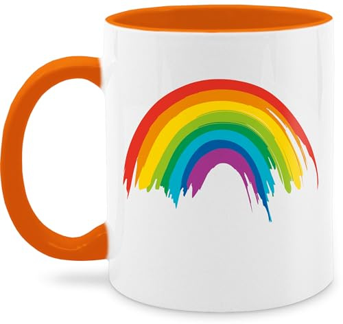 Tasse Tassen 325ml - Pride Flagge - Regenbogen LGBT & LGBTQ - 325 ml - Orange - regenbogentasse gay csd rainbow kaffeetasse mug lesbian christopher street day teetasse lqbtq flag kaffeebecher