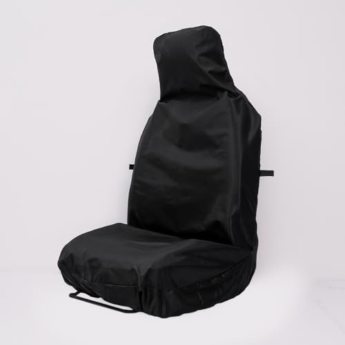 Shipley Motor Factors: Heavy Duty Waterproof Seat Covers for Front Car and Van Seats - Side Airbag Compatible - Oxford Fabric Bucket Seat Cover - Single