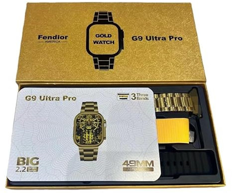 YICEJUAN 2023 G9 Ultra Pro Gold Smart Watch Ultra Series 8 Bluetooth Call Men Smartwatch Reloj inteligente de carga ultra inalámbrico Reloj deportivo (dorado)