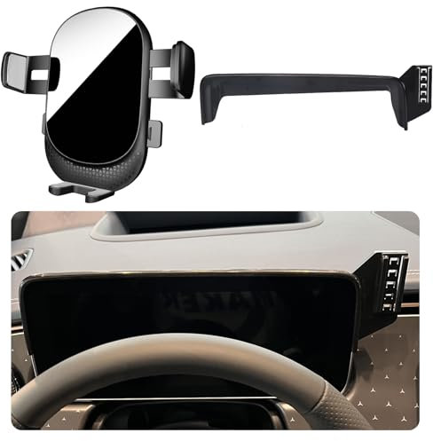 Kfz-Handyhalterung für Mercedes-Benz EQE Autozubehör [Nur für 2023 2024 Benz EQE] [Auto Lock Hands Free Handyhalterung Auto passt für iPhone und alle Smartphones]