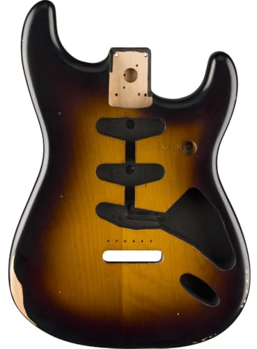 Road Worn 50's Stratocaster SSS Erlen-Körper, zweifarbig, Sunburst
