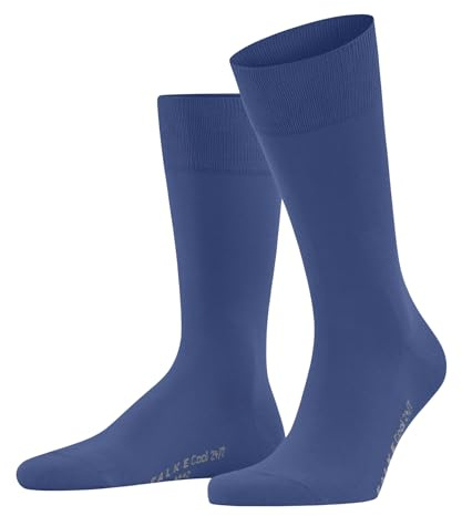 FALKE Herren Socken Cool 24/7 M So Baumwolle einfarbig 1 Paar, Blau Deep Water 6809, 39-40