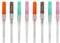 CPJJ 8 Stück Piercing nadeln, Piercing set, Augenbrauen piercing, Piercing notfall set, Piercing needle, 14G 16G 18G 20G