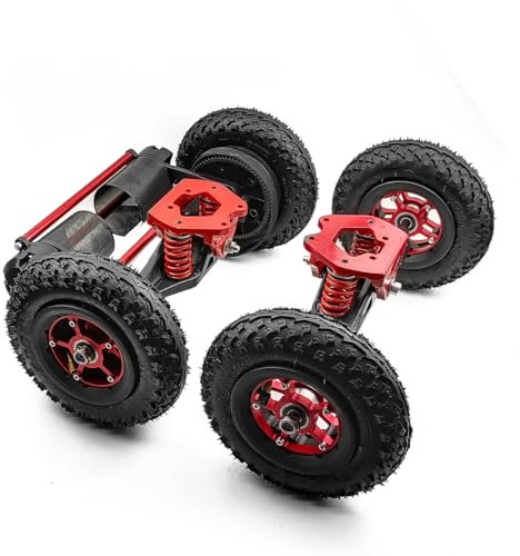 Red LKW Skateboard Longboards Riemenantrieb Dual Motor Kit, DIY, 36V, 2800W (no controller)