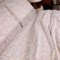 LARA MORADA Bettwäsche-Set aus Flanell, für französisches Bett, 100 % Baumwolle, hypoallergen, fusselfrei, hergestellt in Italien, Modell: Isabella, französisches Bett, Taupe