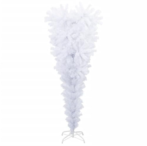 Xichuzi Künstlicher Weihnachtsbaum mit Ständer Umgekehrt Weiß 150 cm, Tannenbaum Künstlich, Christmas Tree, Tannenbaum Deko, Weihnachtsbäume, Christbaum - 344666