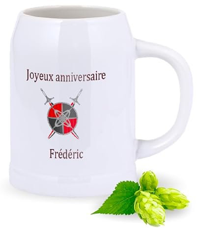 mabouteille.fr Chope à bière mug personnalisable TAVERNE - Chope de biere 70cl avec Anse en céramique Idée Cadeau Unique [ Mug insolite chope a biere ]