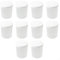 Lot de 10 gobelets gradués transparents en plastique avec couvercles parfaits pour la cuisine et l'expérimentation (100 ml)