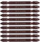 ZJchao Screwdriver Bits, Phillip Impact Driver Bits #2 H6.3 Magnetic Cross Shaped Bit Long 10Pcs Double End Screwdriver Bits Phillip Head Drill Bits for Power Screwdriver Drill Driver