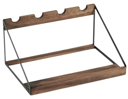 Qianly Support de Stockage de vin avec 4 Fentes, présentoir à vin pour Table