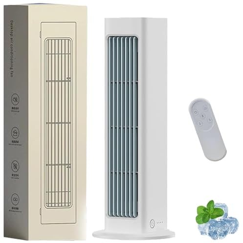 Breezamax AC, Breeze Max Air Cooler, BreezeMax Portable Air Conditioners, Beat the Scorching Heat & Humidity — Instantly, Small and Compact Ultra Quiet Energy Efficient (white-Charging)