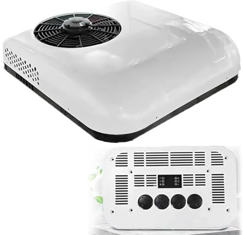 Condizionatore d'aria per camper ultra silenzioso, unità da tetto non canalizzata facile da installare, pompa di calore e raffreddamento rapido, unità tutto in uno per camper, roulotte e roulotte, b