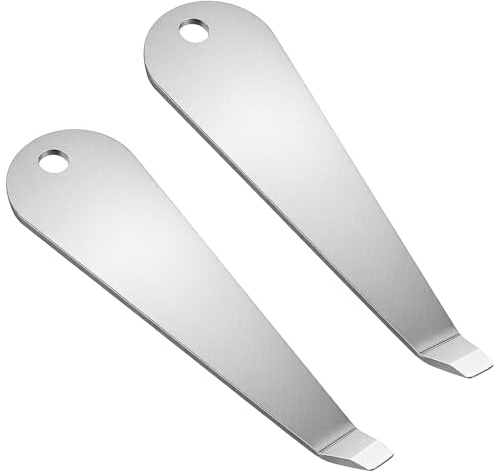 WJIAAA 2 x Coffee Portafilter Basket Remover, Stainless Steel Coffee Portafilter Accessories Tool with Leverage, Improved Version for Safe Removal of Cleaning Lever Tool Filter Inserts