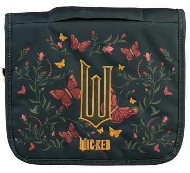 Grupo Erik Hanging Toiletry Bag - Wicked Merchandise | Travel Toiletry Bag Waterproof with Hook, Cosmetic Bags Makeup, Toiletries Travel Organiser | Wicked Gifts Under 20 Pounds
