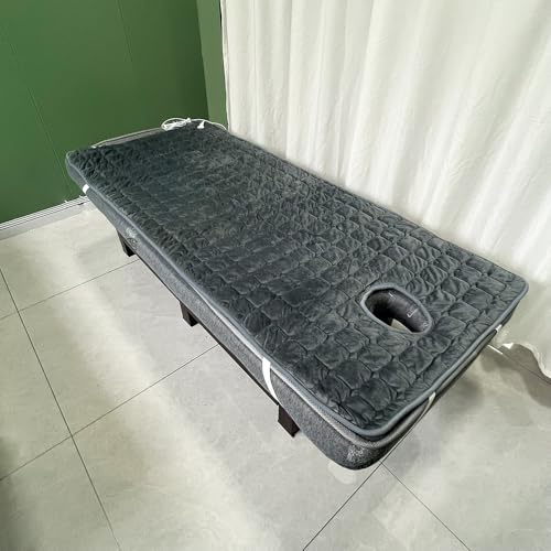 SEVOLY Massagebett Heizdecke, Massagetischwärmer Heizkissen mit Loch, 3 Temperatureinstellungen, automatische Abschaltung, Premium-Tischwärmer passend für Massagedienste, 180 x 80 cm