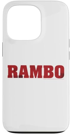 Hülle für iPhone 13 Pro Rambo 80er Jahre Action Film Text Logo