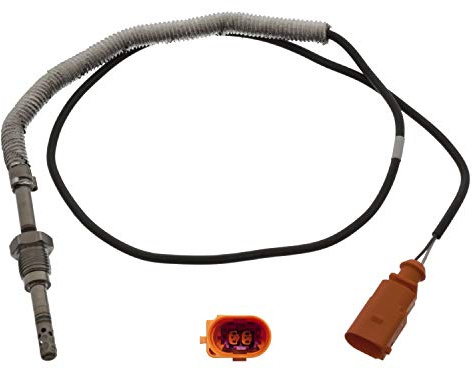 febi bilstein 48850 Abgastemperatursensor , 1 Stück | Kompatibel mit: SEAT EXEO, EXEO ST, VW CADDY III Großraumlimousine, CADDY III Kasten/Großraumlimousine, TOURAN