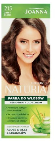 Joanna Naturia Color Haarfarbe für Frauen - Sorgt für Lang Anhaltende Farbe - Enthält Aloe vera und Mandelöl - Attraktive und Tiefe Haarfarbe - Farbe Kaltes Blond