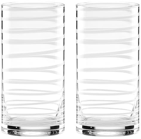 kate spade new york White Charlotte Street 2Pc Highball Glass, 1.95 LB