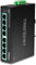 TRENDnet Ti-PE80 Industrial Fast Ethernet PoE+ DIN-Rail Switch 8-Port