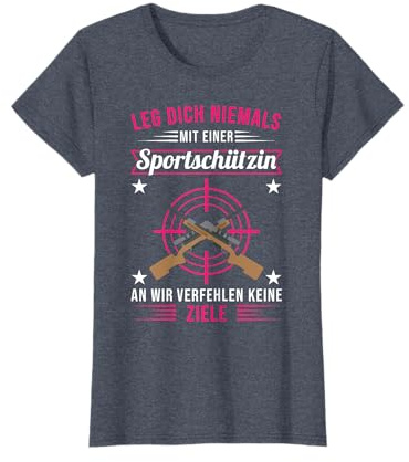 Lustig Sportschütze Schützenverein Sportschützin Sprüche T-Shirt