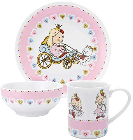 Puresigns NELIA Kindergeschirr Set 3-teilig aus Porzellan