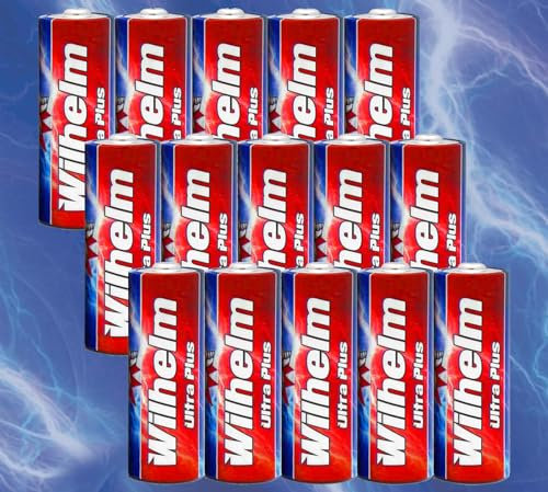 15 x A23 12V Wilhelm Alkaline Batterien MN21 V23GA 23A L1028 12 Volt 55 mAh