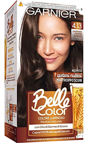 Garnier Haarfarbe Schöne Farbe, helle Farbe und natürliche Reflexionen, deckt 100% der weißen Haare, goldenes Aschbraun