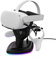 AMVR for oculus Headset Charging Dock, VR Display Stand Accessories Compatible with Quest/Quest 2/Rift/Rift S VR Headset and Touch Controllers, More Stable and Heavy Station Base with LED Light